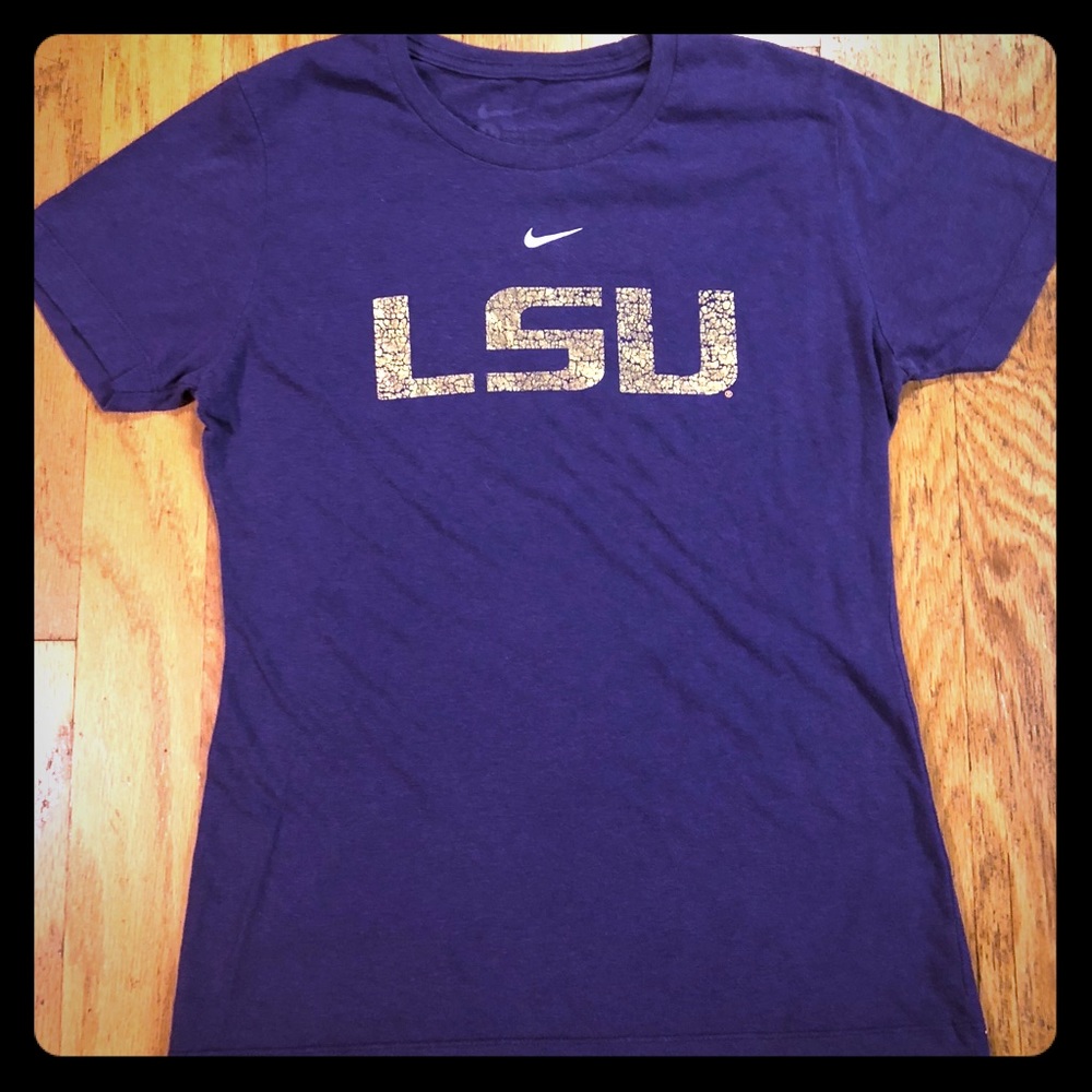 Nike LSU purple and gold T-shirt size Large